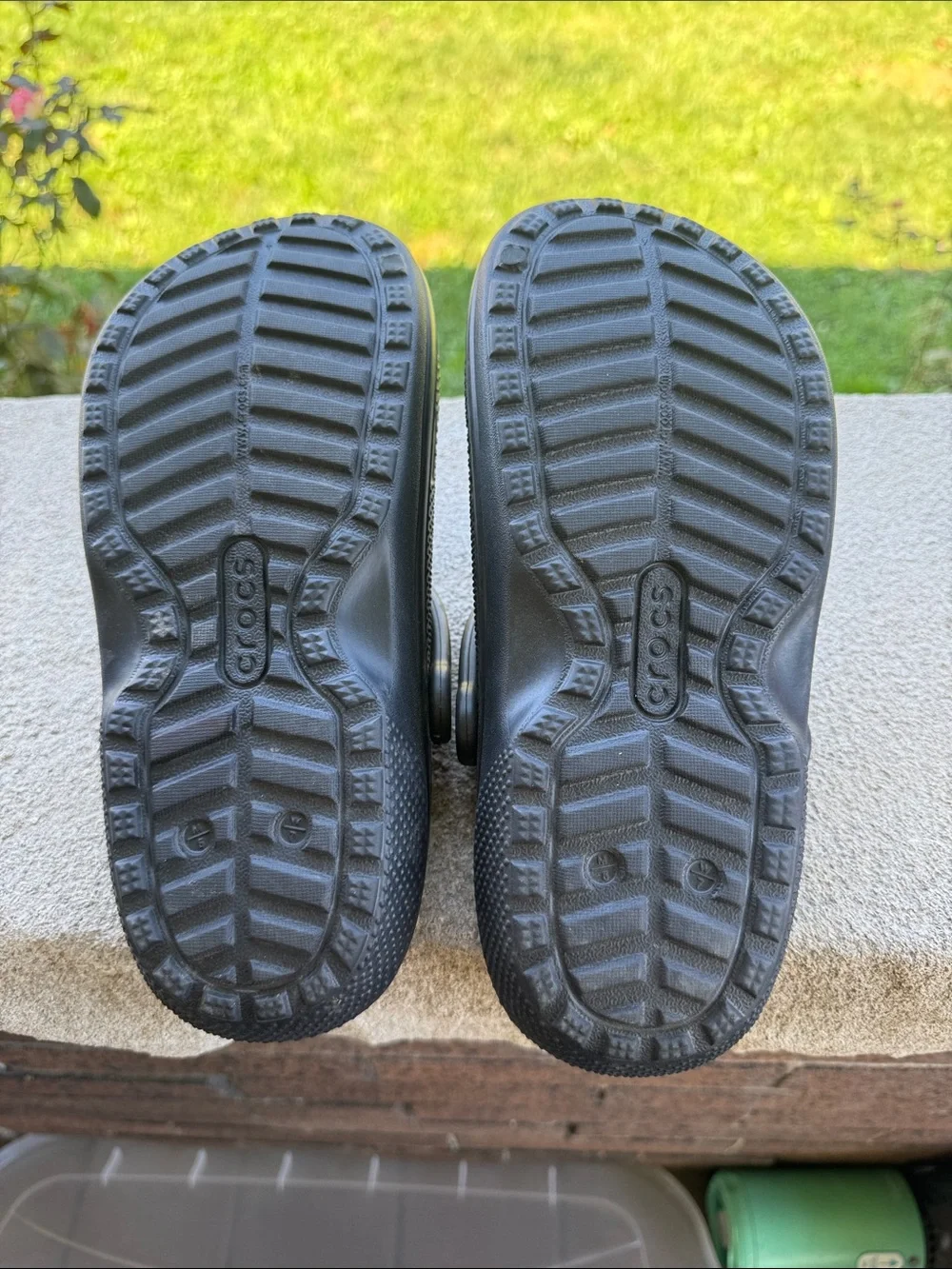 Fleece lined crocs size 7